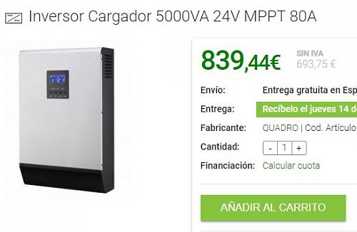 Inversor-cargador Quadro (tipo Voltronic) 5000VA 24V. 2 meses de uso. 500-inversor.jpg