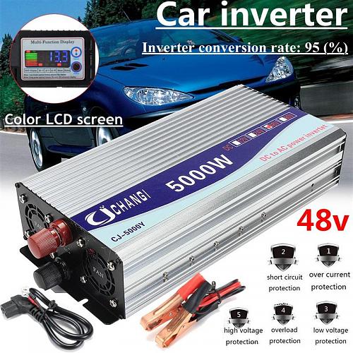 Inversor 48V 220V 5000W 10000W pico de onda sinusoidal modificada convertidor inversor de transformador de voltaje de potencia + pantalla LCD-htb1tnucdnjybenjy1zeq6yhzvxax.jpg