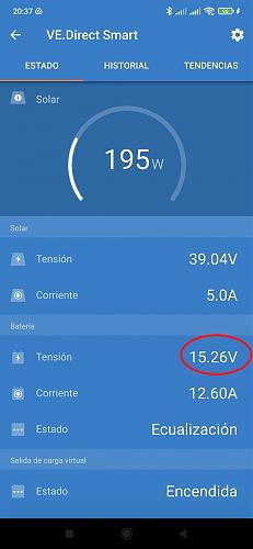 Porque no llega el mppt victron a la tension de ecualizacion si asi lo configuro? no se.-bbbb.jpg