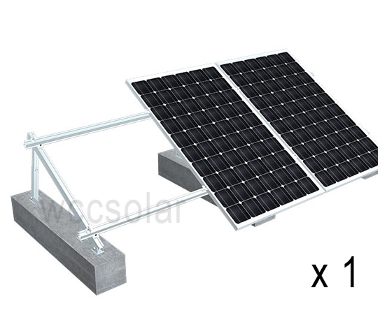 Estructura paneles solares Ennovbloc 15º, soporte de hormigón