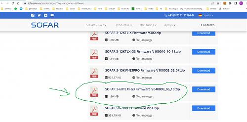 Inversor SofarSolar 5KTLM-G3 en la aplicacion web/App .  No proporciona datos consumo. Vertido 0-codigo_sofar3-6ktlm-g3.jpg