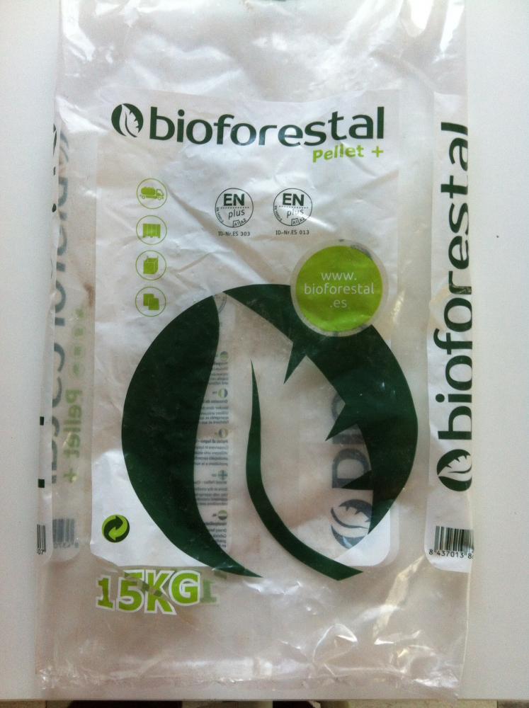 Saco de pellets BIOFORESTAL de 15 kg